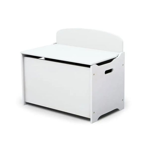 Toy Chest Wooden Box Kids Furniture White