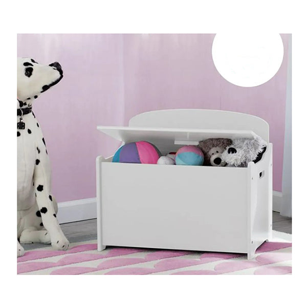 Toy Chest Wooden Box Kids Furniture White