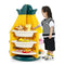 360degree Revolving Pineapple Shelf with Plastic Bins for Kids