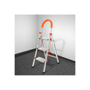 3 Step Ladder Folding Aluminium Silver