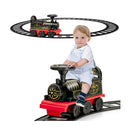 6V Electric Kids Ride On Train Toy With Track And 6 Wheels