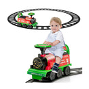 6V Electric Kids Ride On Train Toy With Track And 6 Wheels