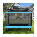 Sturdy Recreational Trampoline with Swing for Kids Blue