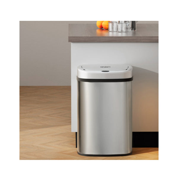 Sensor Bin Motion Rubbish Stainless Trash Can Automatic Touch Free Bins