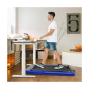 2in1 Folding Treadmill with Dual LED Display for Home Blue