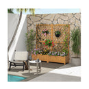 Raised Garden Bed With Trellis For Indoor And Outdoor Use