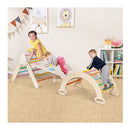 Multicolor 7 In 1 Wood Triangle Climbing Toys For Toddlers