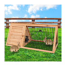 Triangle Wooden Rabbit Hutch