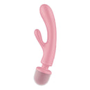 Satisfyer Triple Lover Pink Rabbit Vibrator And Massage Wand