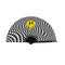 Trippy Checkers Melty Face Blacklight Folding Fan