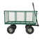 Steel Mesh Garden Trolley Cart Green