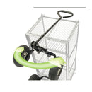 Steel Mesh Garden Trolley Cart Green