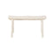 Tropical Harmony Malang 2 Seater Wood Stool In White Serenity