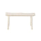 Tropical Harmony Malang 2 Seater Wood Stool In White Serenity