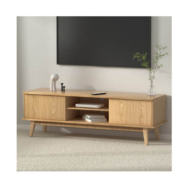 Tv Cabinet Entertainment Unit Stand Storage Shelves Tv Unit 140Cm