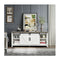 Wooden Tv Stand For 65 Inches Television With 2 Cabinets