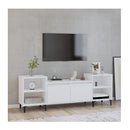 Tv Cabinet White 160X35X55 Cm Engineered Wood