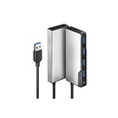 Alogic Usb A Fusion Swift 4In1 Hub Space Grey