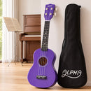 21 Inch Ukulele Soprano Beginner Acoustic Small Guitar Kids Strings Purple
