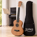 26 Inch Solid Mahogany Tenor Ukulele Electric Acoustic EQ System Kit 18 Frets Natural