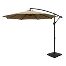 3m Umbrella with Base Outdoor Cantilever Beach Garden Patio Parasol Beige