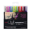 Uni Chalk Marker Bullet Assorted Pack Of 8