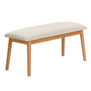 Dining Bench Upholstery Seat Stool Chair Cushion Furniture Oak 106Cm
