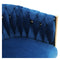 Dining Chair Cafe Chair Velvet Upholstered Woven Back Armrest Blue