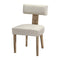 Milford Dining Chairs Beige Fabric Set Of 2