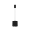 Belkin Connect Usb C To Ethernet Plus Charge Adapter Black Inc019Btbk