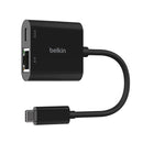 Belkin Connect Usb C To Ethernet Plus Charge Adapter Black Inc019Btbk
