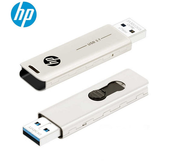 (LS) HP X796W 64GB USB 3.1 Type-A 70MB/s Flash Drive Memory Stick Thump Key 0??C to 60??C 5V Capless Push-Pull Design External Storage for Windows 10 11