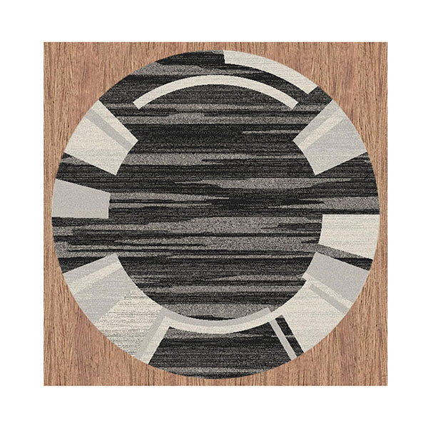 Ultra Thick Fame Black Rug 240 X 240Cm Round