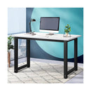 Computer Desk Metal Frame White Top 120cm