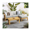 Outdoor Sofa Set Wooden Table Lounge 5Piece