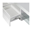Tv Cabinet Rgb Led Gloss White 220Cm