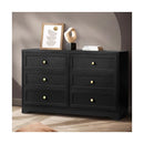 Chest of Drawers with 6 Drawers Black