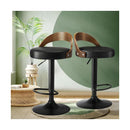 Bar Stools Gas Lift Swivel Padded Seat X2