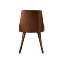 Wooden Dining Chairs Padded Seat X2 Black