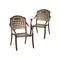 Outdoor Furniture Dining Chairs Cast Aluminium x2