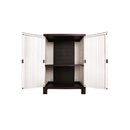 Outdoor Storage Cabinet Adjustable Lockable Beige