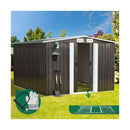 Garden Shed 2.57x2.05M Workshop Cabin Metal Base