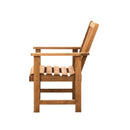 Outdoor Armchair Wooden Patio Chairs Brown