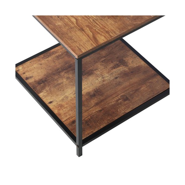 Side End Table Coffee Table 2-Tier