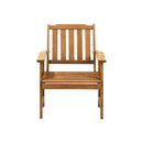 Outdoor Armchair Wooden Patio Chairs Brown