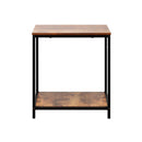 Side End Table Coffee Table 2-Tier