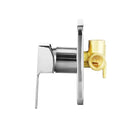 Shower Mixer Tap Square Black