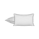 75 x 50cm Pillow with Duck Feather Twin Pack