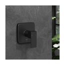 Shower Mixer Tap Square Black