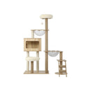 Cat Tree Scratcher Cats Condo Wood 142cm